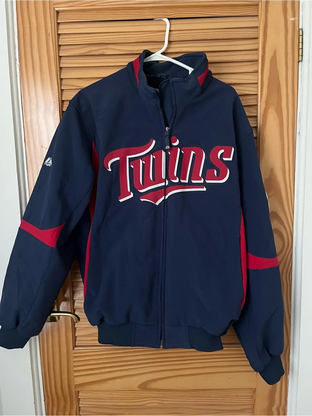 Twins Majestic Authentic Navy & Red Jacket -L